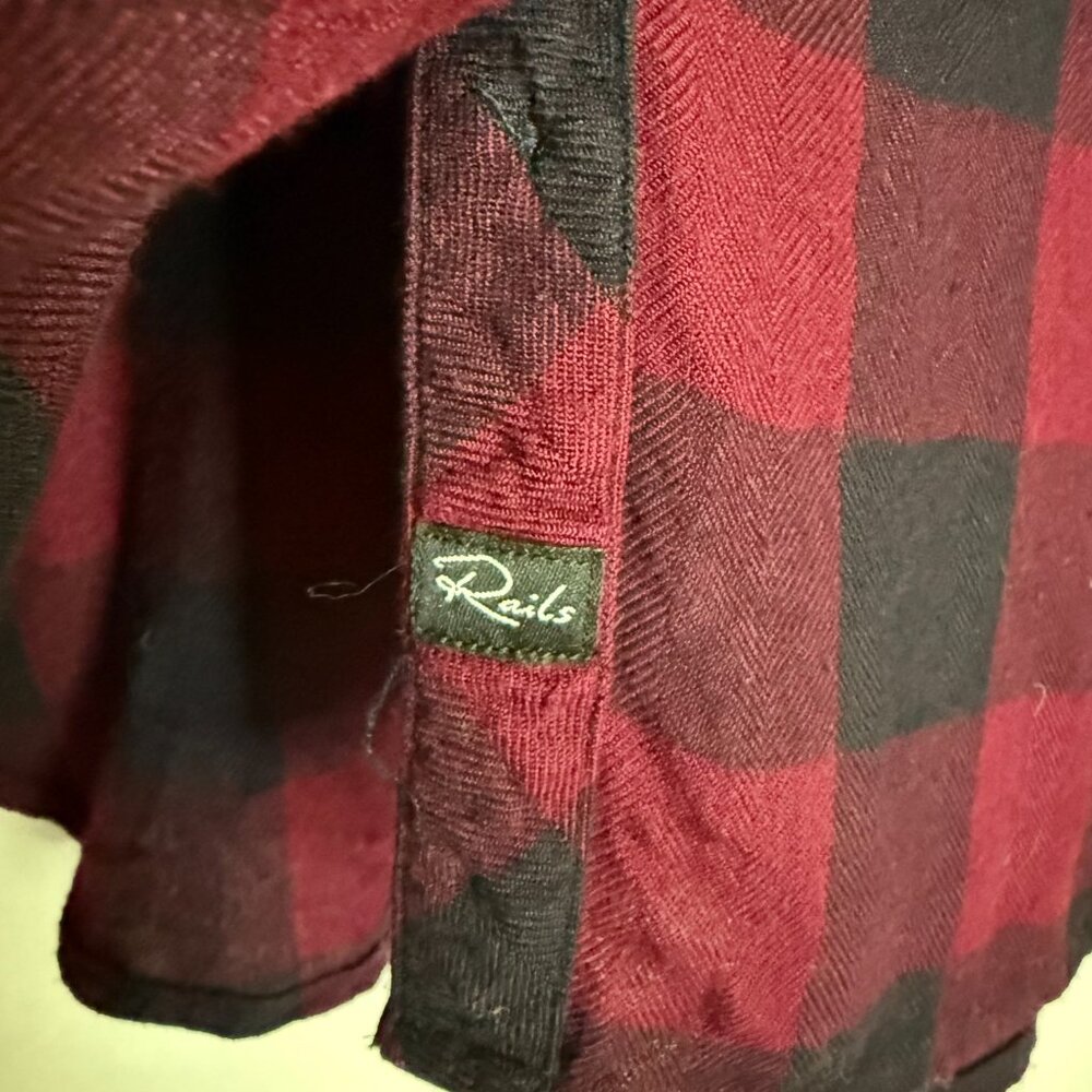 Rails Hunter Checkered Long Sleeve Button Down Wo… - image 4